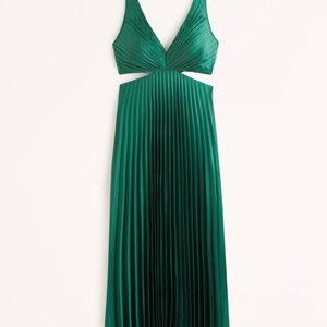The A&F Giselle Pleated Cutout Maxi Dress
